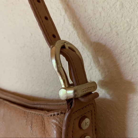 Liz Claiborne Baguette Bag Shoulder Purse Brown - Picture 2 of 4